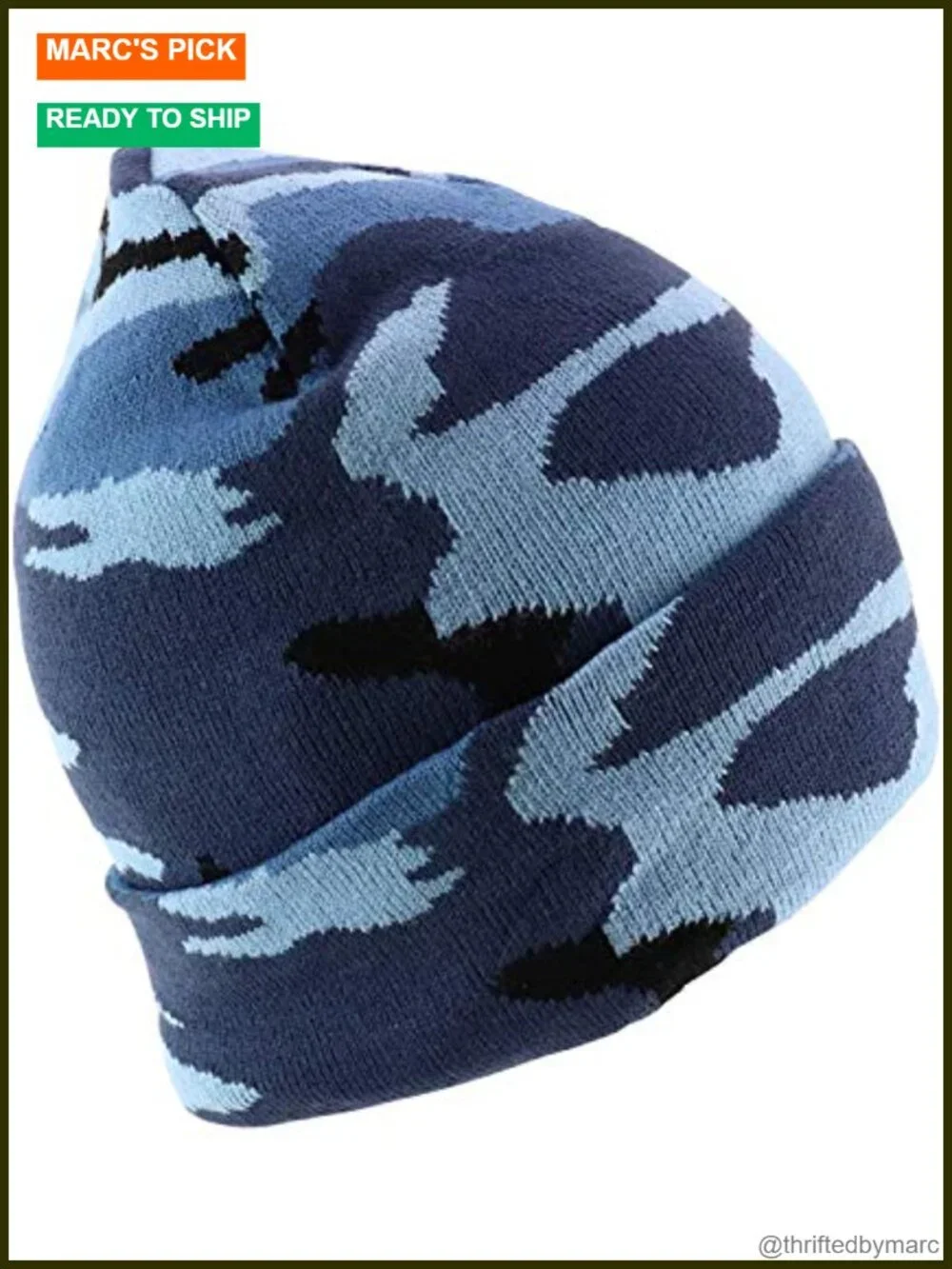 Knitted Stretchable Acrylic Beanie Hat Winter Cap One Size